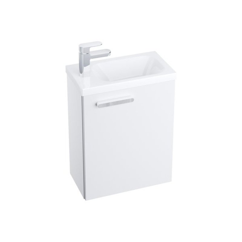 Шкафчик под миниумывальник Ravak Chrome II SD 400 белый хром ручки X000000538 фото 1