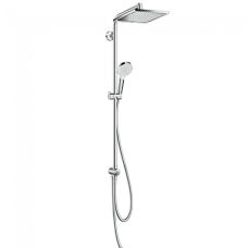 Crometta E240 1 jet Showerpipe Reno EcoSmart Душевая система (верх. душ 240*240мм), хром