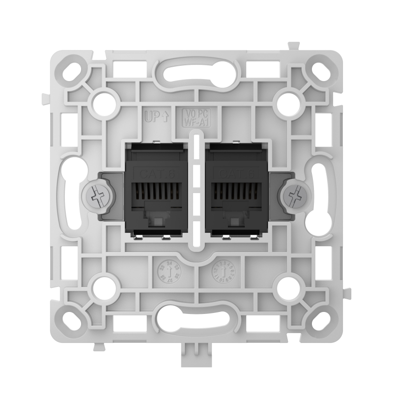 Механізм розетки Ajax OutletCore (LAN) Black (128846.165.BL) фото 1