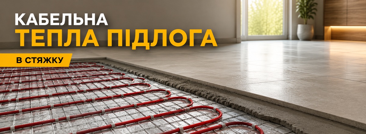 Нагревательный кабель в стяжку для теплого пола