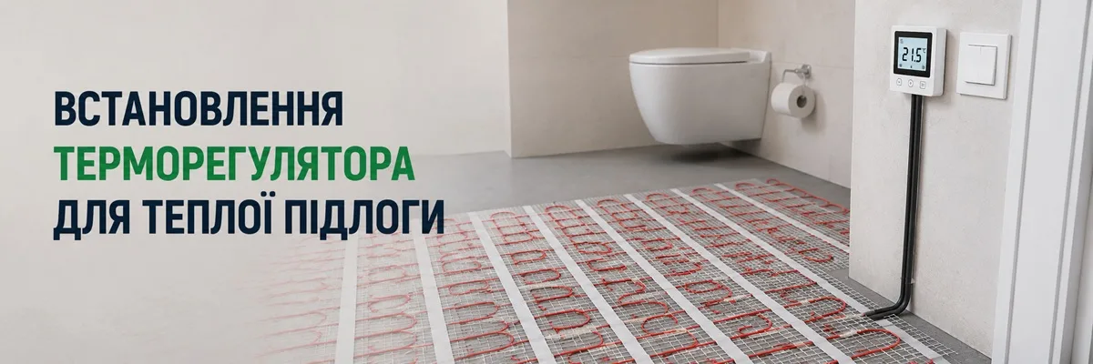 Установка терморегулятора для теплого пола в ванной комнате