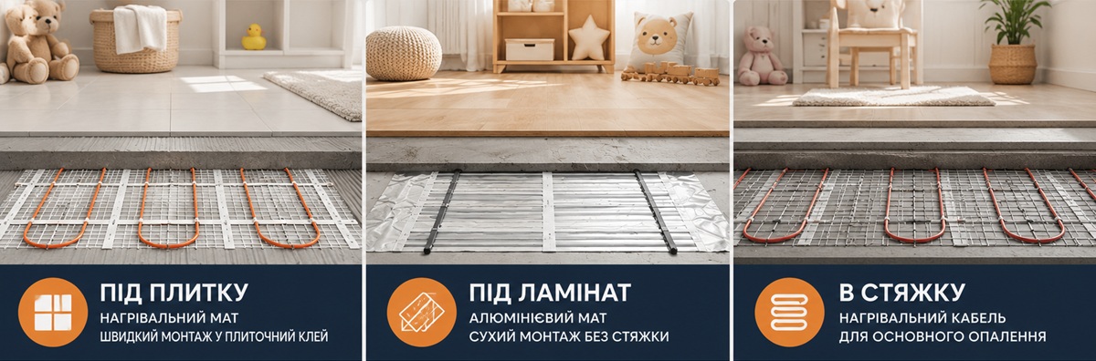 Виды теплого пола для детской комнаты – под плитку, ламинат и в стяжку