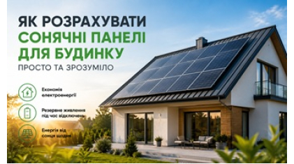 Як розрахувати сонячні панелі для приватного будинку