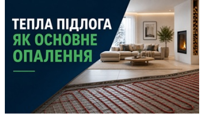 Теплый пол как основной вид отопления