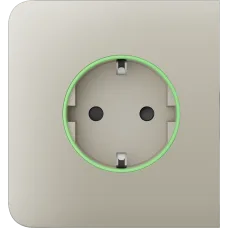 Боковая панель для встроенной розетки Ajax SideCover (smart) Ivory