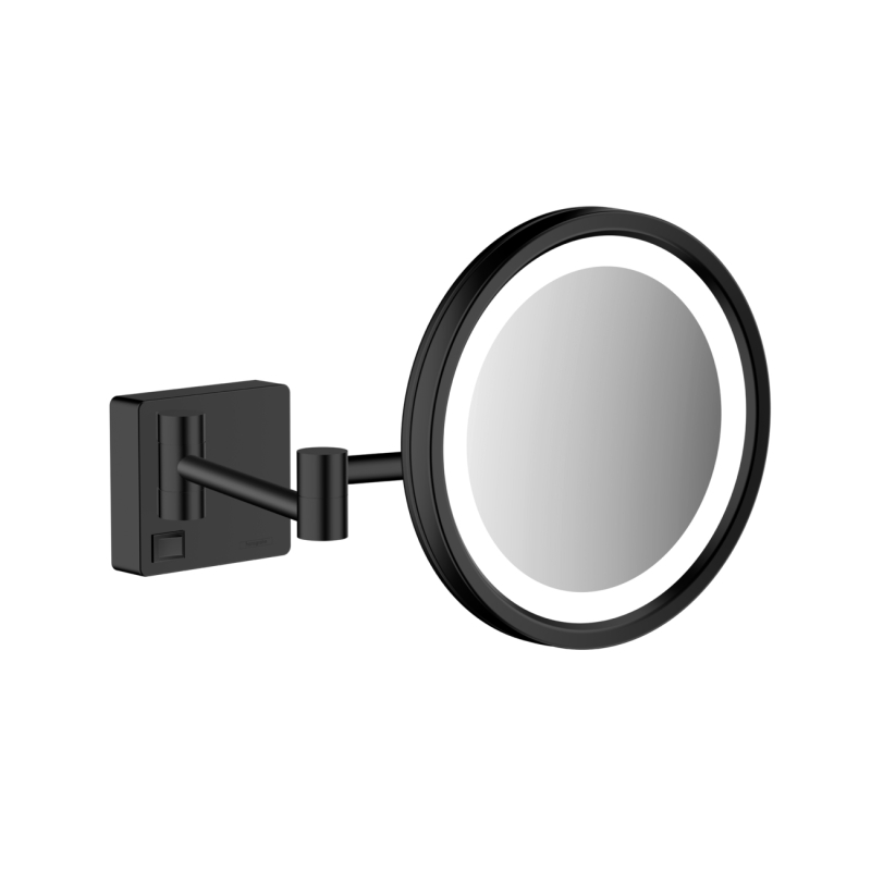 41790670 AddStoris Зеркало косметическое с LED подсветкой, Black matt фото 1