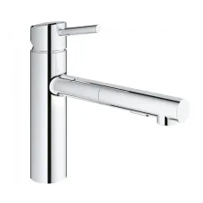 Смеситель кухонный с выдвижным изливом Grohe Concetto, хром (30273001)
