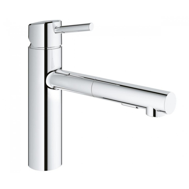 Смеситель кухонный с выдвижным изливом Grohe Concetto, хром (30273001) фото 1
