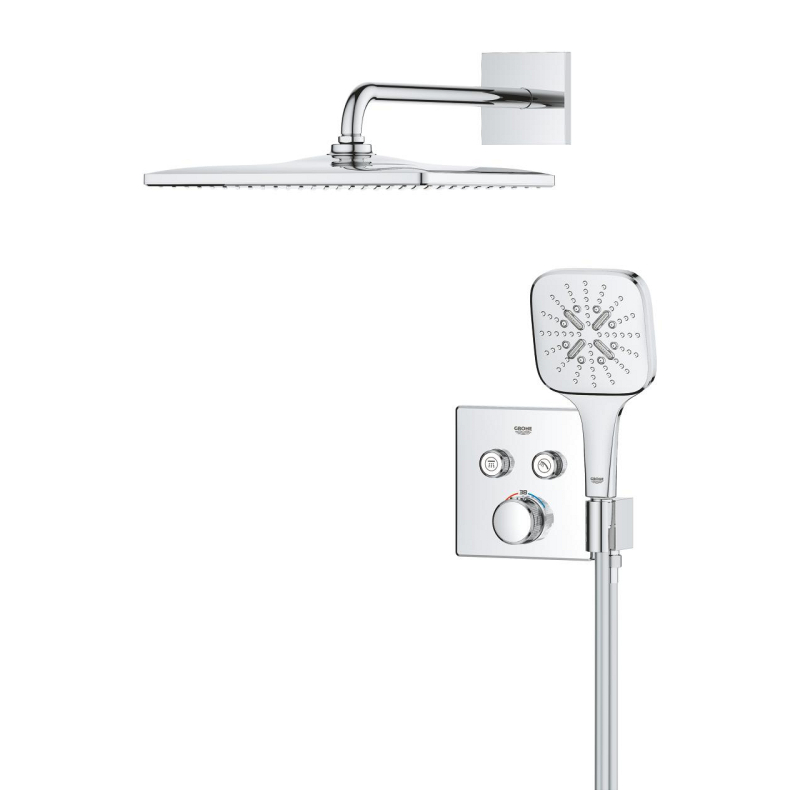 Grohtherm SmartControl Rainshower Mono 310 Cube Душевая система скрытого монтажа, хром фото 2