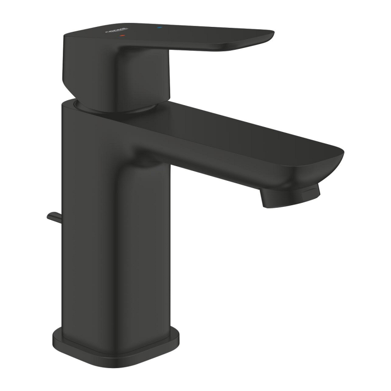 Смеситель для раковины с донным клапаном Grohe Cubeo S-Size, черный матовый (1016942430) фото 1
