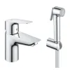 Змішувач для раковини Grohe BauEdge 153 мм з гігієнічним душем, S-Size, хром (23757001)