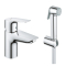 Змішувач для раковини Grohe BauEdge 153 мм з гігієнічним душем, S-Size, хром (23757001)