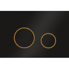 Панель управления для унитаза Ravak CIRCLE черно-золотая GPX2240109