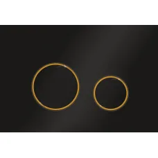 Панель управления для унитаза Ravak CIRCLE черно-золотая GPX2240109