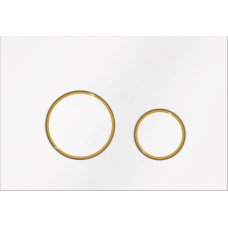 Панель управления для унитаза Ravak CIRCLE бело-золотая GPX2240108