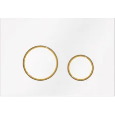 Панель управления для унитаза Ravak CIRCLE бело-золотая GPX2240108