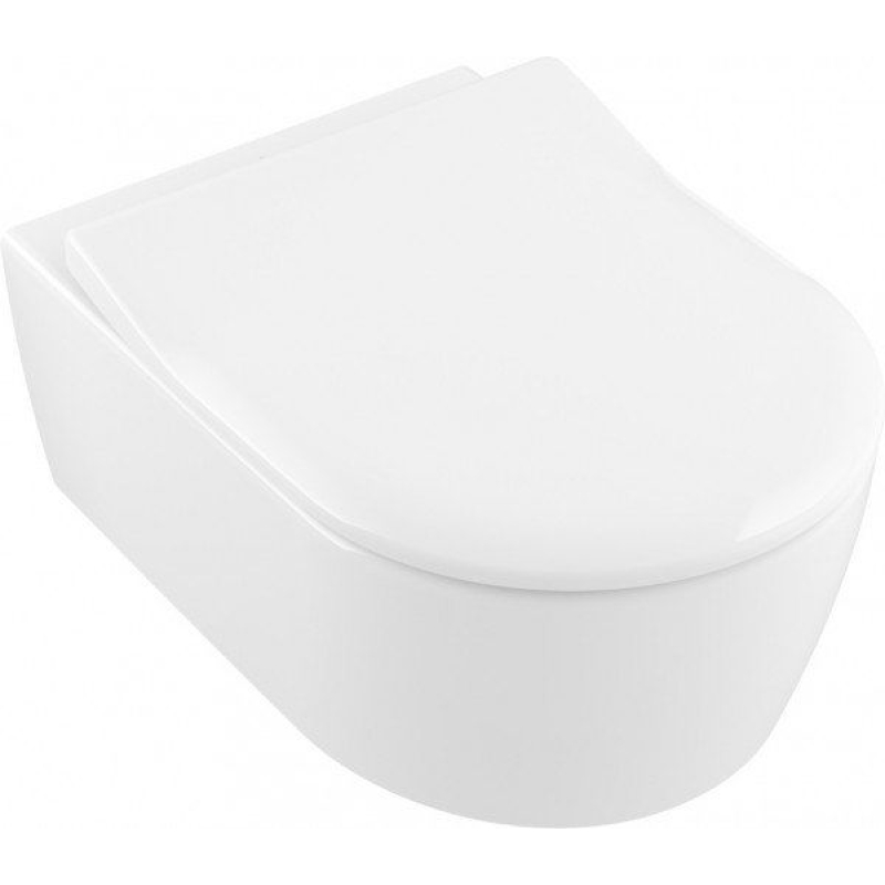 Avento Унитаз подвесной безобедочный 53*37 см, с сиденьем SlimSeat SoftClose 9M87S101 фото 1