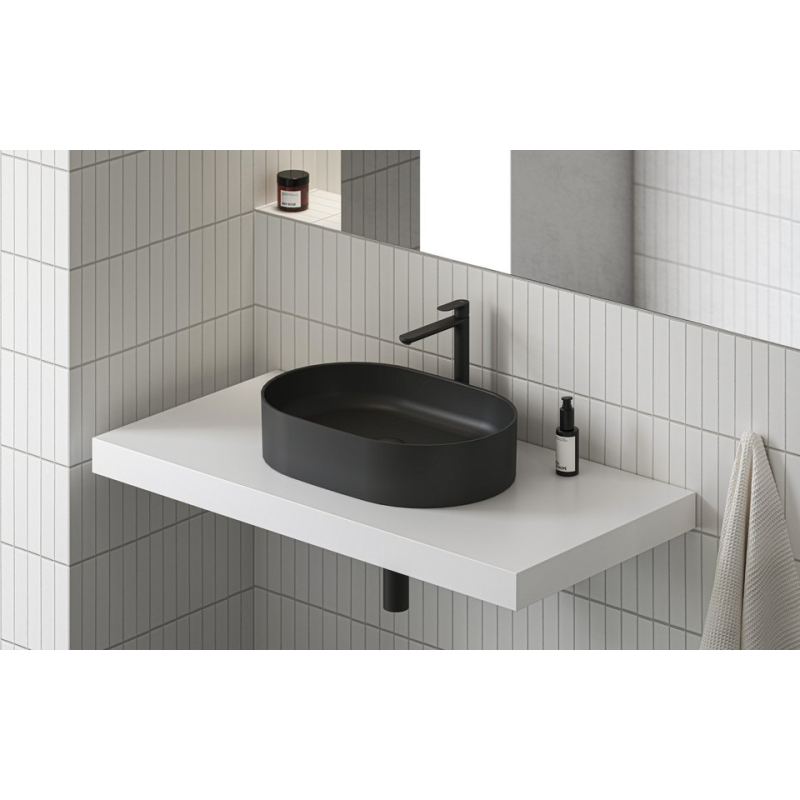 Умывальник керамический Ravak Ceramic Slim 550 O антрацит XJX03155000 фото 2