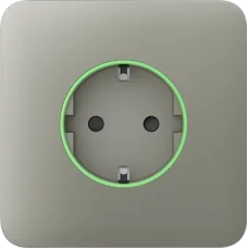 Передняя панель для встроенной розетки Ajax SoloCover (smart) Olive
