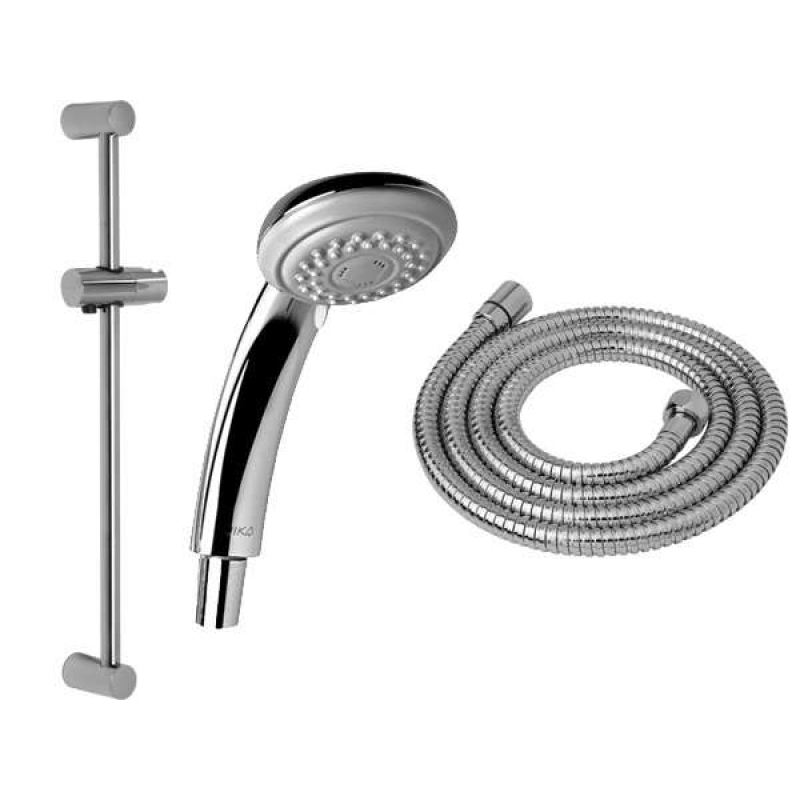 Lyra plus душевой комплект лейка (3 функции), шланг 1,7м, держатель лейки фото 1