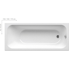 Ванна Ravak Chrome 150x70 белая C721000000