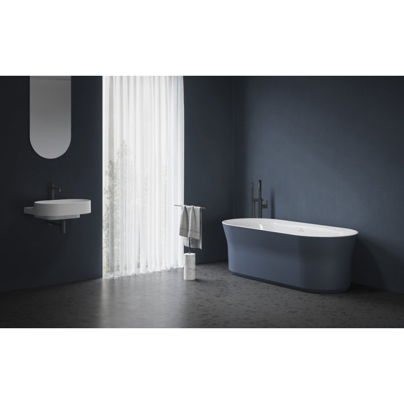Ванна Ravak Ypsilon 180x80 Deepsea Blue/Білий, кришка зливу біла фото 2