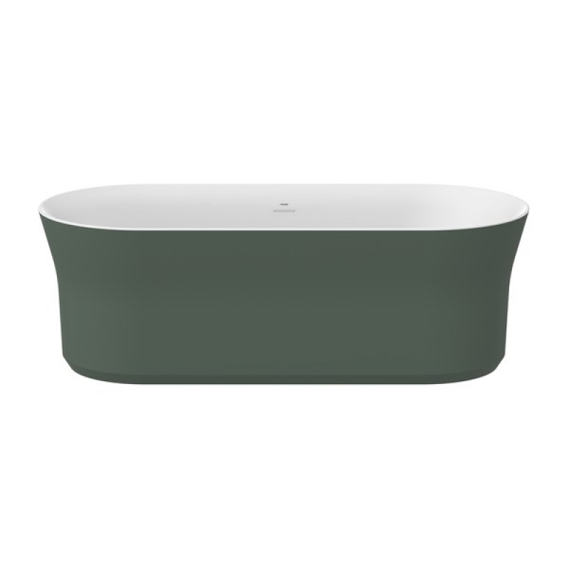 Ванна Ravak Ypsilon 180x80 серо-зеленая/белая, крышка слива белая фото 1