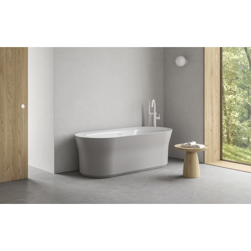 Ванна Ravak Ypsilon 180x80 Smoke Grey/Біла, кришка зливу Біла фото 2