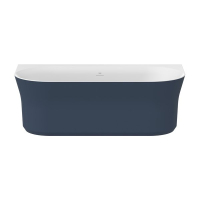 Ванна Ravak Ypsilon Wall 178x86 окремо стояча Deepsea Blue/Біла кришка зливу Біла