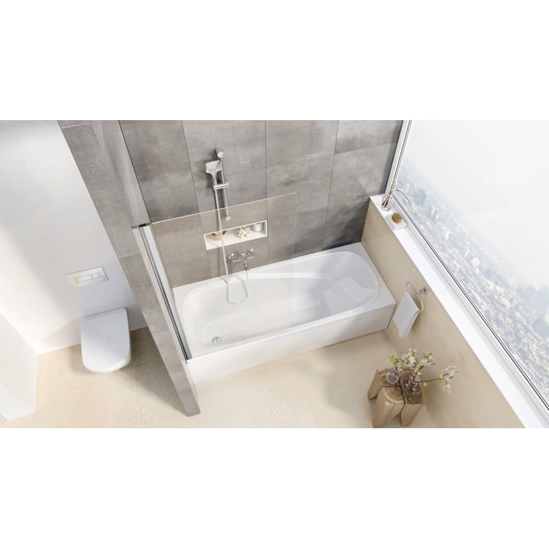 Шторка для ванни Ravak PVS1-80 чорна Transparent 79840300Z1 фото 2