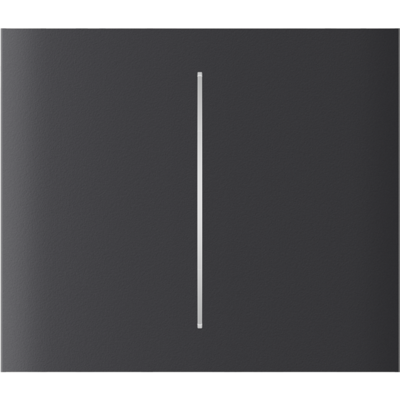 Центральна кнопка для двоклавішного вимикача Ajax CenterButton (2-gang) vertical Graphite фото 1