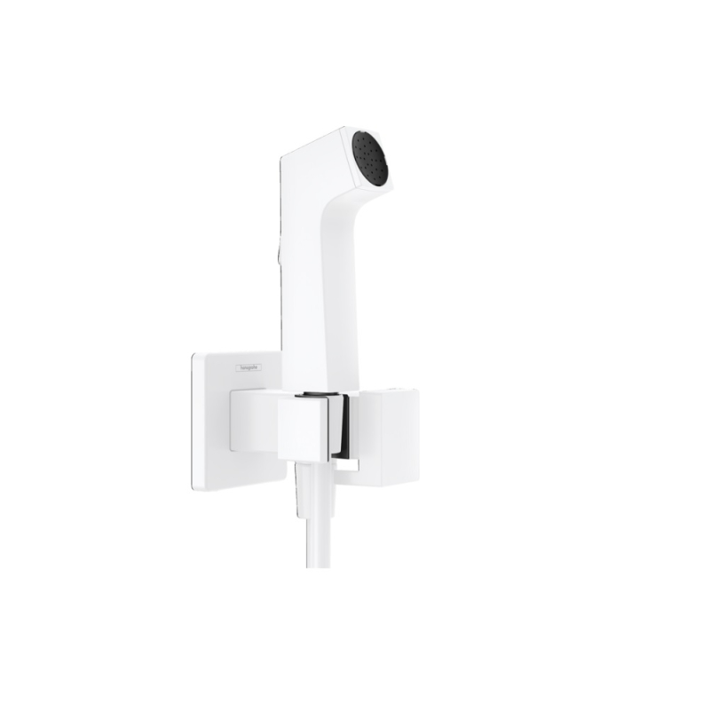 29233700 Гигиенический душ 1jet E EcoSmart с держателем и шлангом 1250мм, белый. фото 1