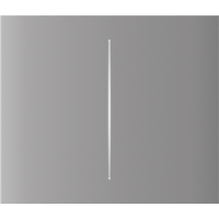 Центральная кнопка для двухклавишного выключателя Ajax CenterButton (2-gang) vertical Fog