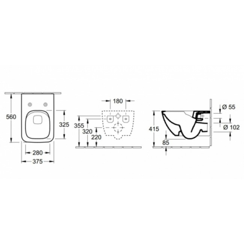 Venticello Унітаз консольний 4611R001 з кришкою Soft-closing 9M79S101 фото 2