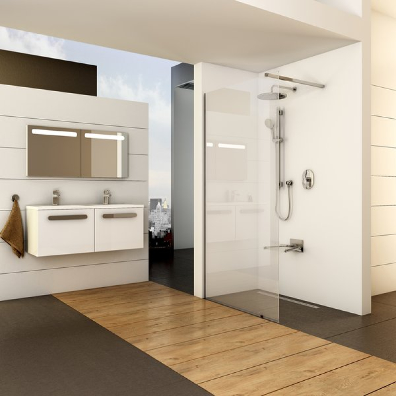 Душевая кабина Ravak Walk-In Wall 100 хром Transparent фото 6
