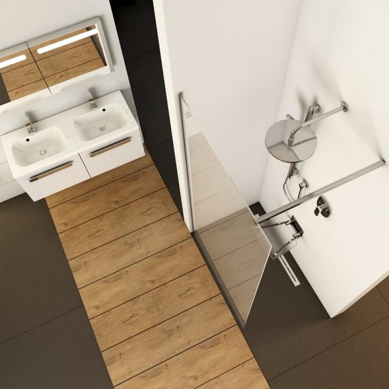 Душевая кабина Ravak Walk-In Wall 100 хром Transparent фото 7
