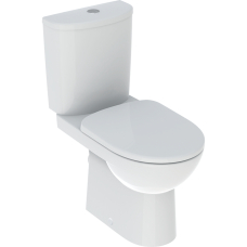 Selnova Напольный унитаз Rimfree, горизонтальный выпуск, со смывным бачком и сиденьем, белый