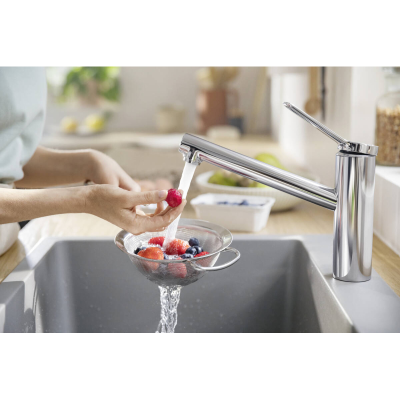 Zesis M33 150 1jet EcoSmart Змішувач кухонний, хром фото 3