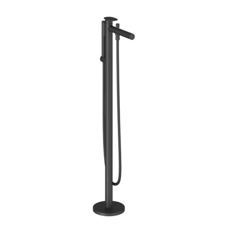 Смеситель напольный Ravak Spring SG 080.20BLM.RB07A, черный матовый (X070556) фото 1