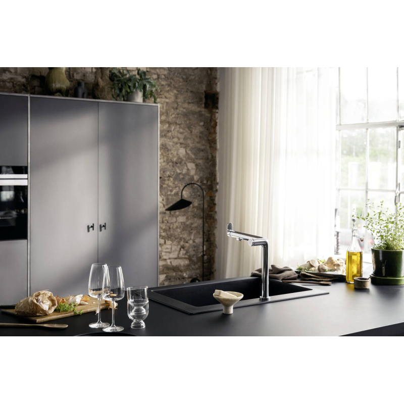 76802000 Aqittura M91 FilterSystem 240 1jet Смеситель кухонный, хром фото 2