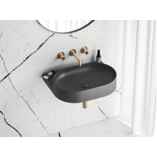 Умывальник керамический Ravak Yard 600 без отверстия Smoke Grey XJX0O060000