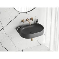Умывальник керамический Ravak Yard 600 без отверстия Smoke Grey XJX0O060000