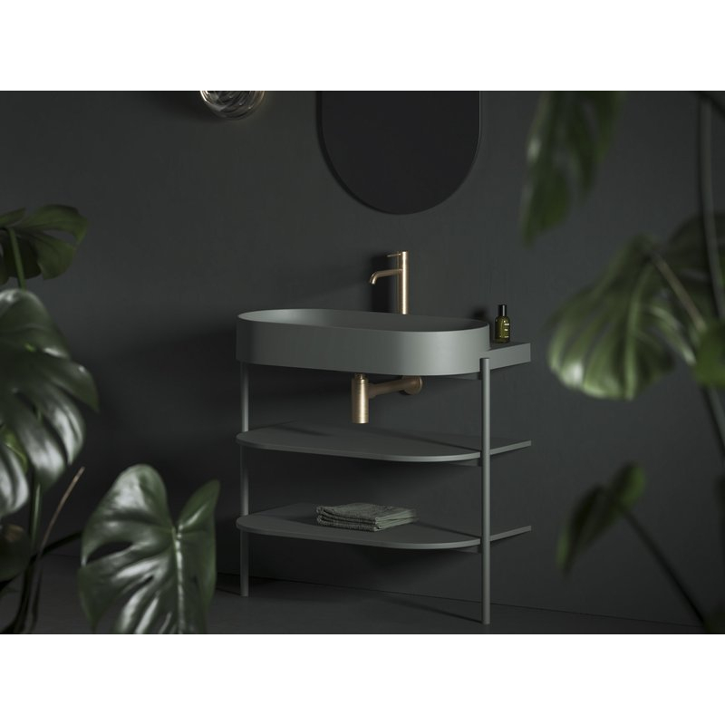 Умывальник керамический Ravak Yard 800 Smoke Grey XJX0O280000 фото 1