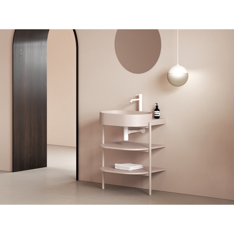 Умывальник керамический Ravak Yard 600 Alabaster Pink XJX0G260000 фото 2