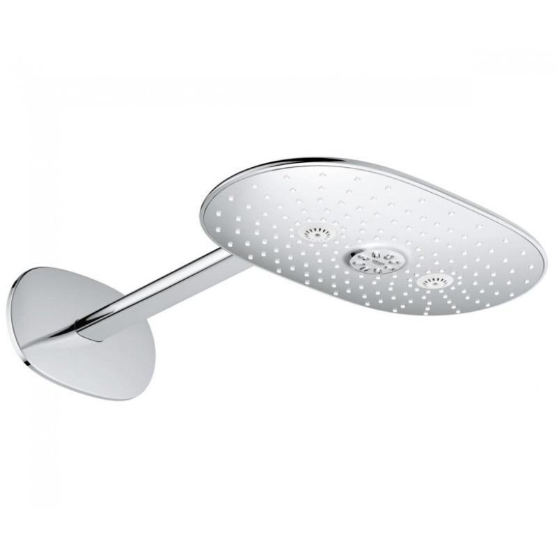 Верхний душ Grohe Rainshower Duo 360, 361*220 мм с кронштейном из стены, хром (26254000) фото 1