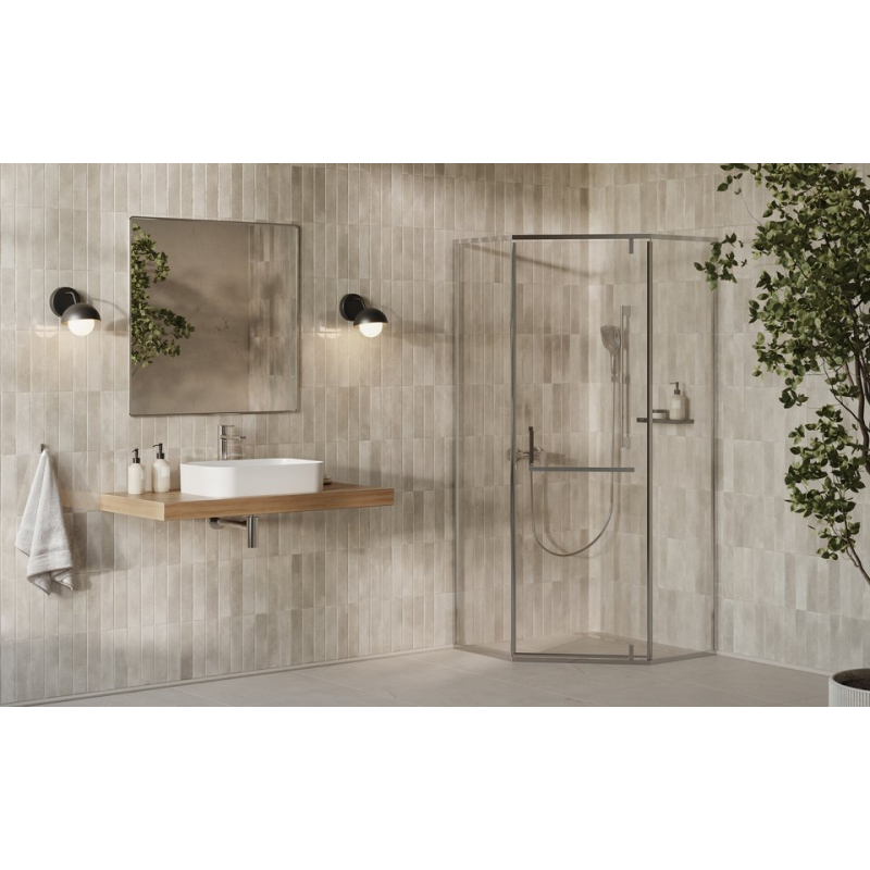 Душевая кабина Ravak X-Point Slim XPSHP3 полированная алюминий Transparent 100 х 100 см фото 2