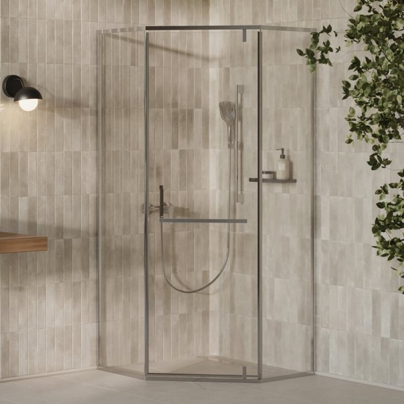 Душевая кабина Ravak X-Point Slim XPSHP3 полированная алюминий Transparent 100 х 100 см фото 1