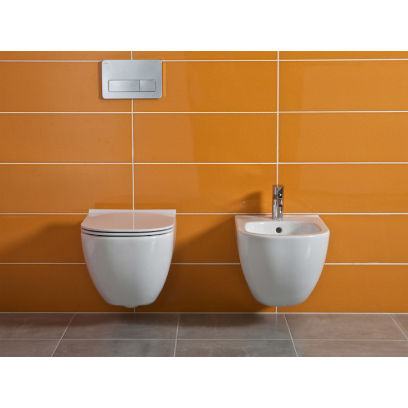 Mio Унитаз подвесной безобедочный с сиденьем Soft-Close, белый (ФН) H820714H891711 фото 2