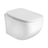 White Jam Унитаз подвесной 52x34 см, безобедочный, белый