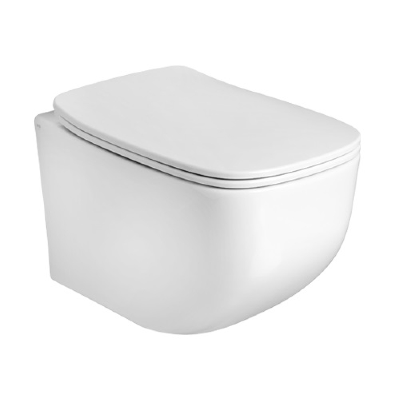 White Jam Унітаз підвісний 52x34 см, безобідковий, білий фото 1